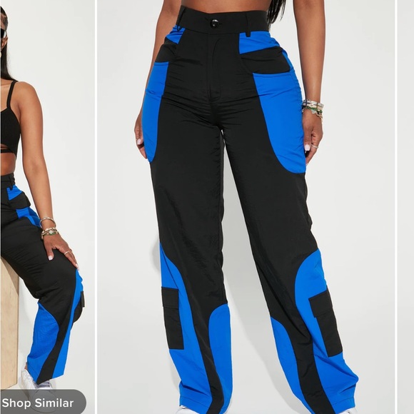 Fashion Nova Pants - Spaced Out Cargo Pant